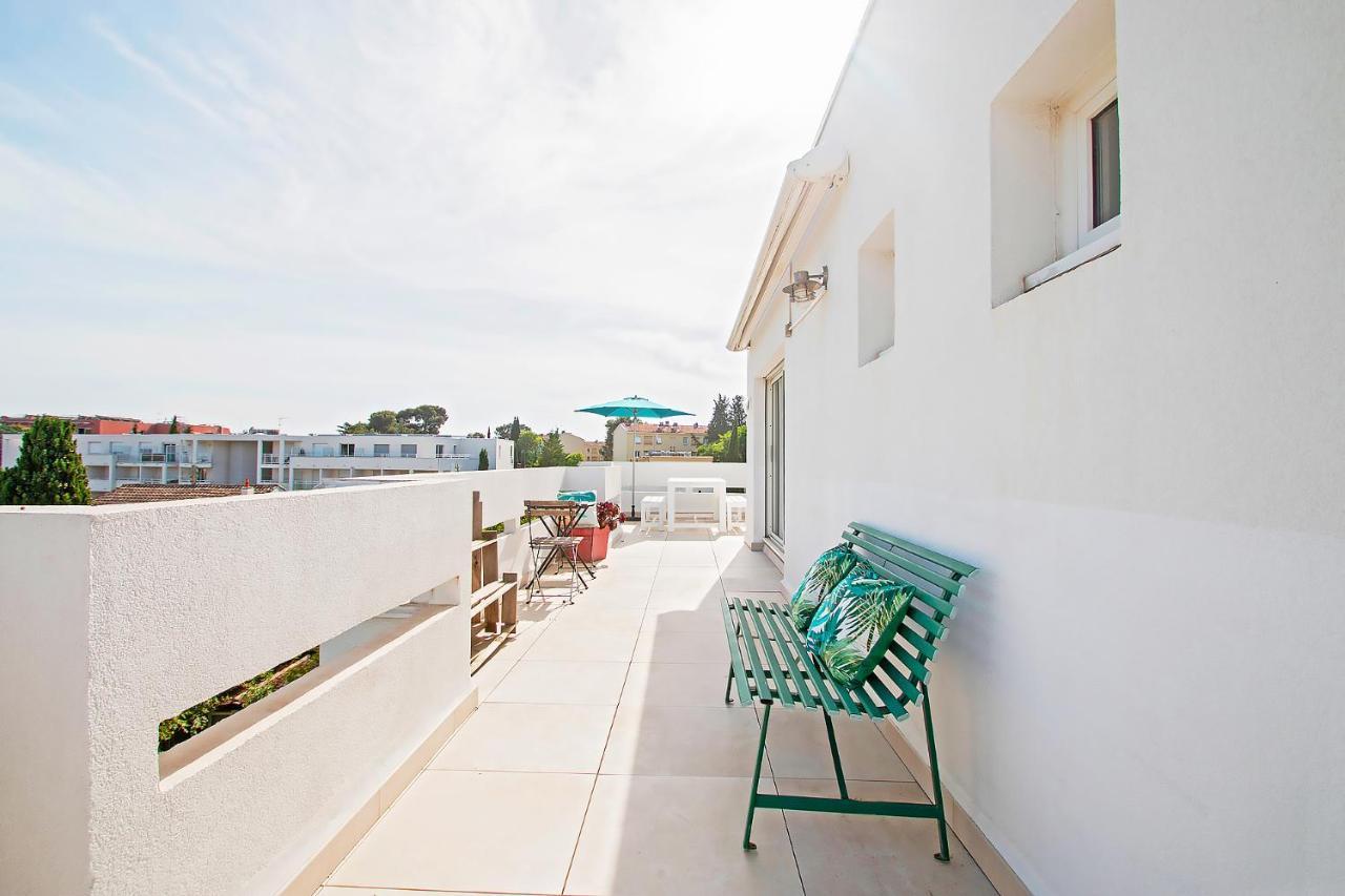Appartement Magnifique duplex dernier étage, grande terrasse à Montpellier Extérieur photo